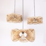 Rattan Oklid Aydınlatma 3'lü Set - Görsel 4